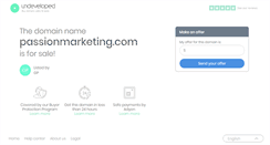 Desktop Screenshot of passionmarketing.com